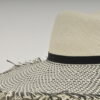 Summer hat - Venise focus - black and white - Maison Fabienne Delvigne