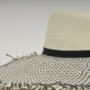 Chapeau été - Venise focus - noir et blanc - Maison Fabienne Delvigne