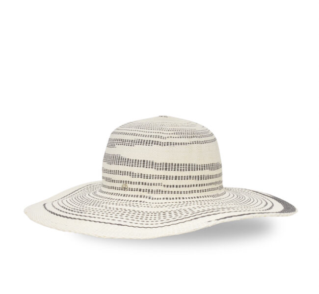 Chapeau Panama - Turin - Noir et Blanc - Maison Fabienne Delvigne