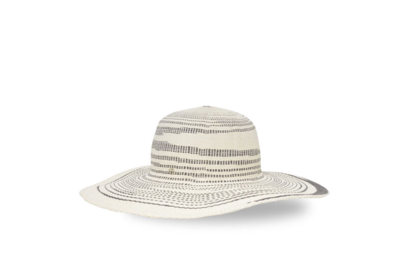 Chapeau Panama - Turin - Noir et Blanc - Maison Fabienne Delvigne