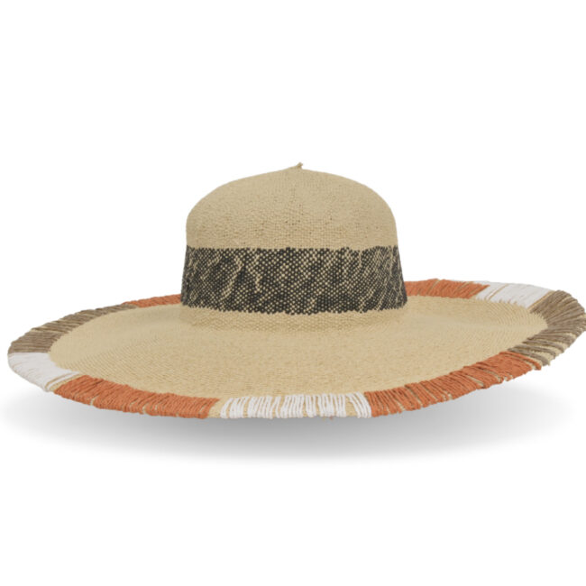 chapeau panama - Sienne - naturel - Maison Fabienne Delvigne