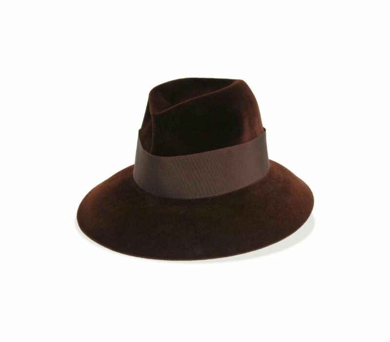 Fedora Coraline bruin - Maison Fabienne Delvigne