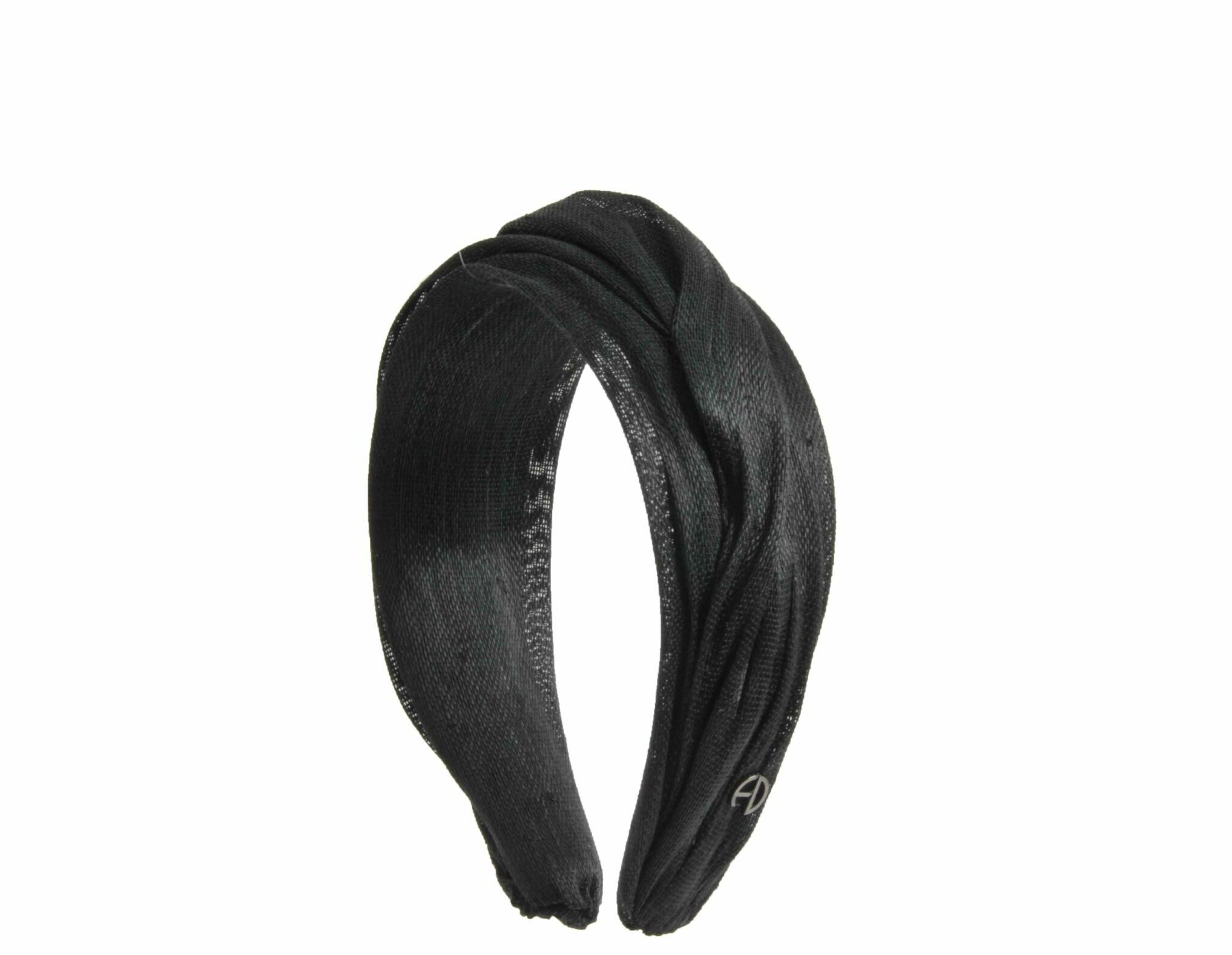 Florence headband black banana fiber - Maison Fabienne Delvigne