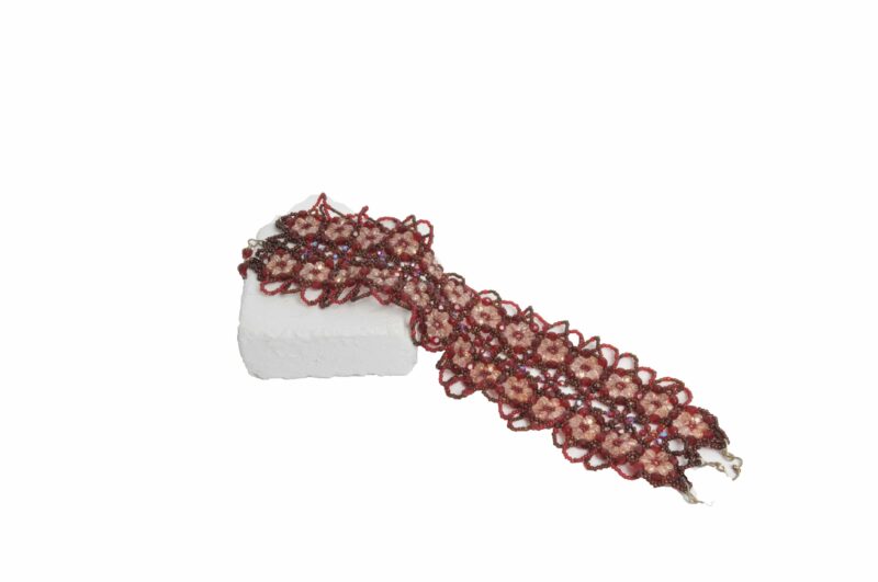 Chocker en perles rouges - Maison Fabienne Delvigne