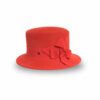 Anahit bell hat - Coral - Velvet Felt