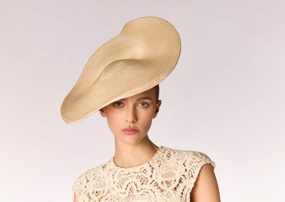 Chapeau Élégant Paille Naturelle Maison Fabienne Delvigne Balerie