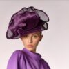 Sophisticated Event Purple Hat Maison Fabienne Delvigne Poppies