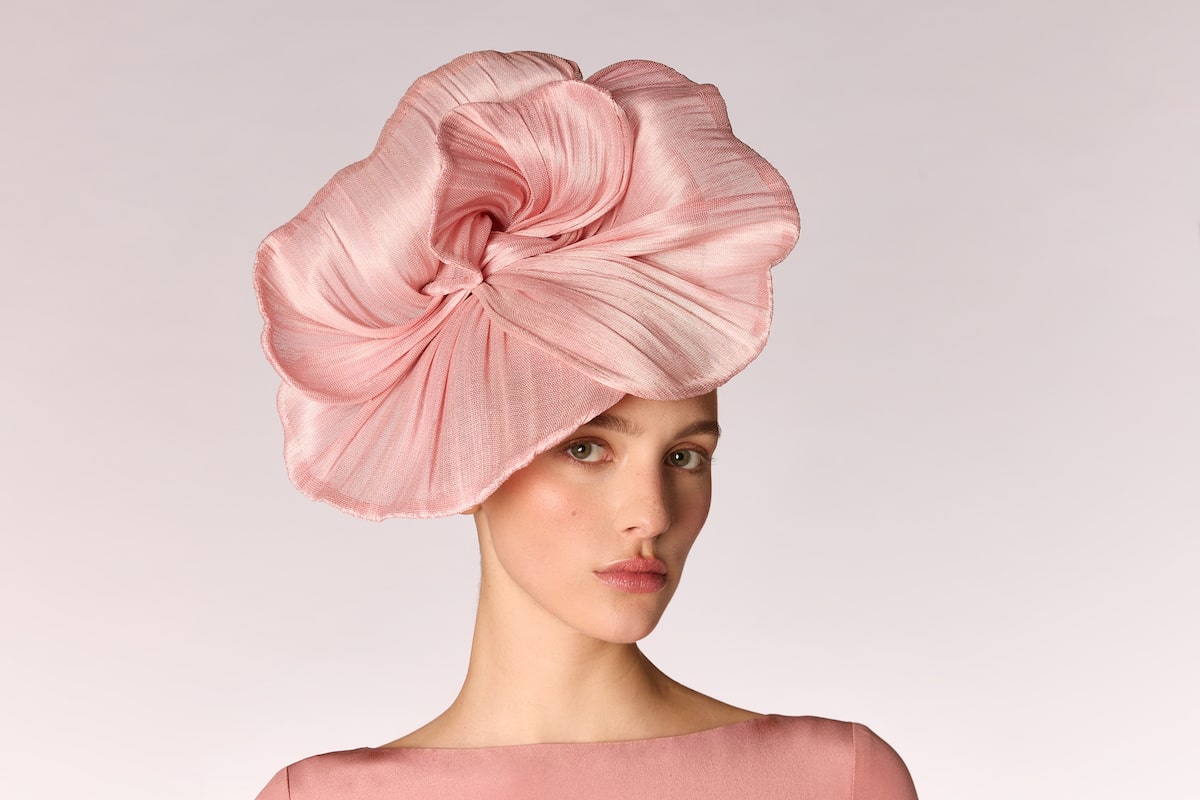 Chapeau Rose Évent Mariage Maison Fabienne Delvigne Rosalina