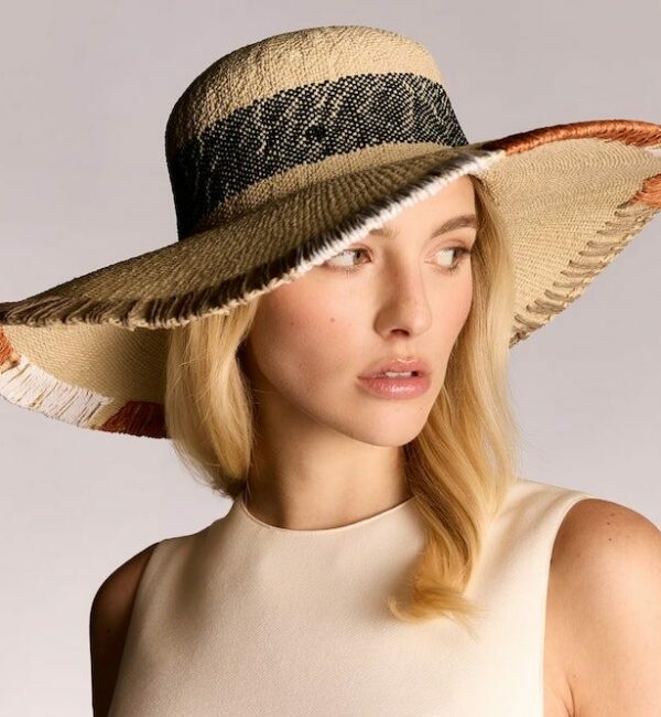 Big Straw Hat Maison Fabienne Delvigne Sienne