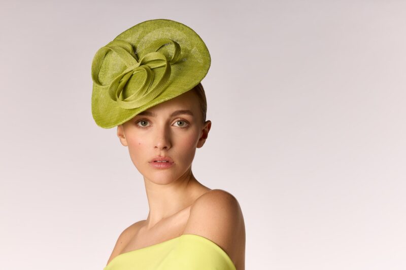 Chic Green Event Hat Maison Fabienne Delvigne Speranza2