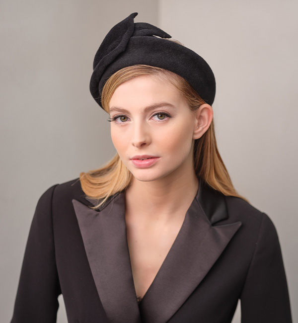 Lasby -Fabienne Delvigne Headband Lasby Velvet Felt Black LR