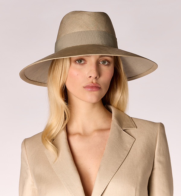 Chapeau en Paille Été Élégant Maison Fabienne Delvigne Petra