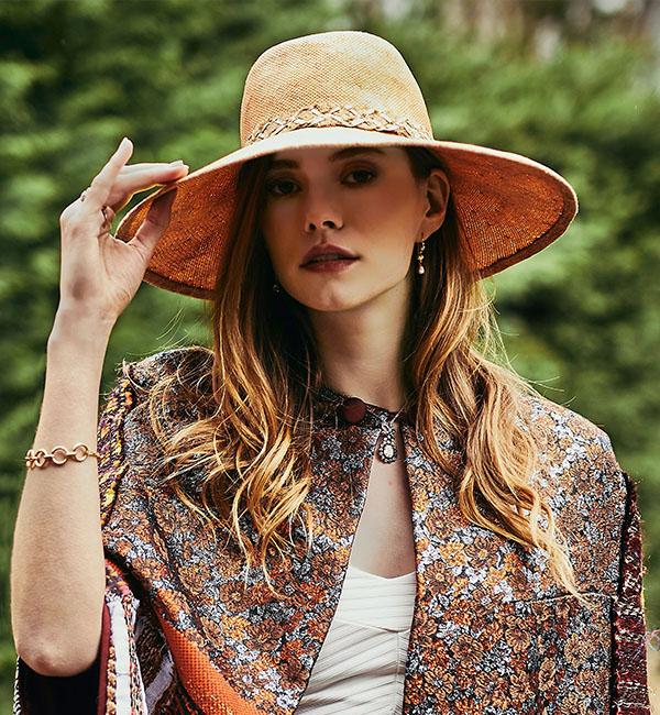 Chapeau panama Tera brun